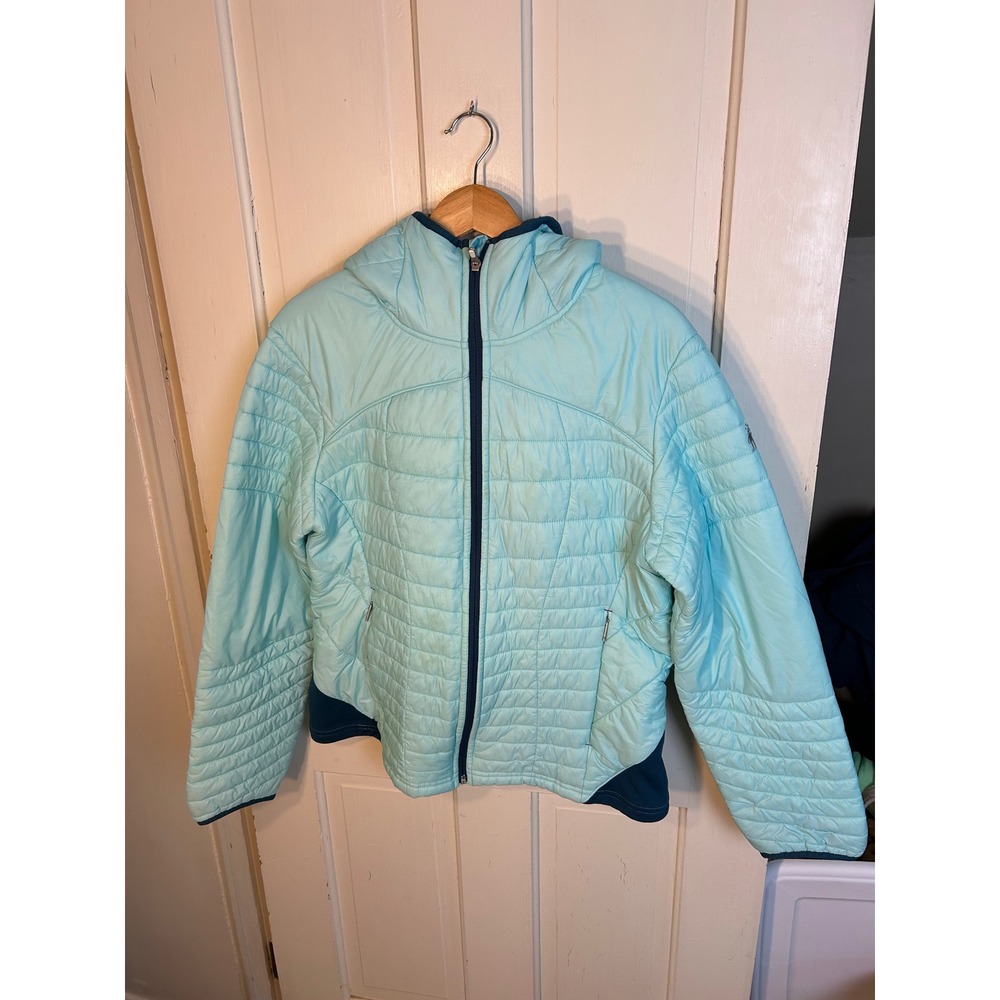 Smartwool PhD SmartLoft Hooded Jacket XL Blue Navy Merino Wool Insulated SP232